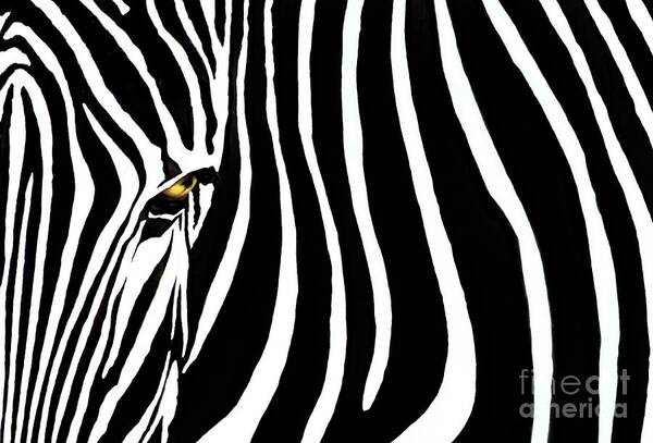 Zebra Art Print featuring the photograph Zebressence by Dan Holm