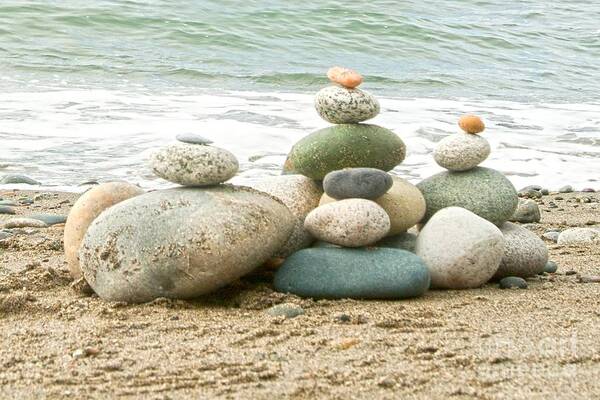 Rocks Art Print featuring the photograph Zen Meditation Balance by Artist and Photographer Laura Wrede