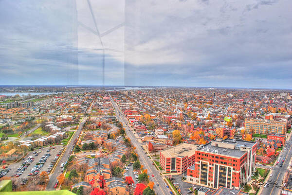  Art Print featuring the photograph 031 Series of Buffalo NY via Birds Eye WEST SIDE by Michael Frank Jr