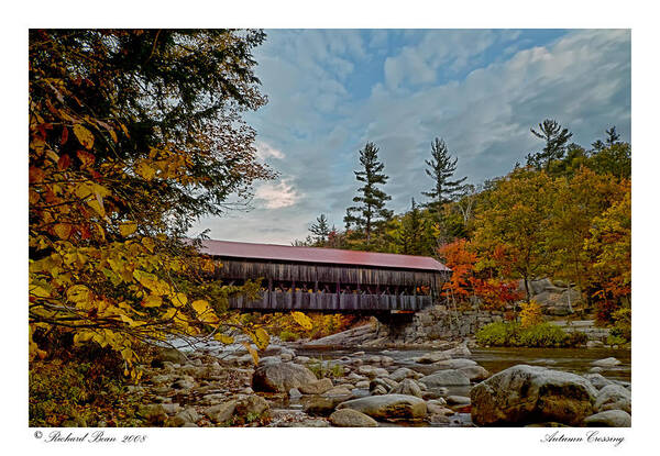 Albany Art Print featuring the photograph Autumn Crossing #1 by Richard Bean