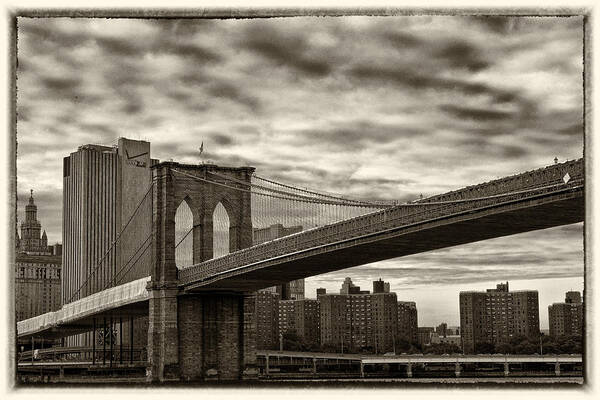 Brooklyn Bridge Art Print featuring the photograph Brooklyn Bridge #1 by Roni Chastain
