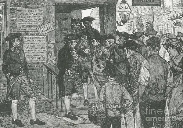 History Art Print featuring the photograph Mob Confronting Stamp Officer #1 by Photo Researchers