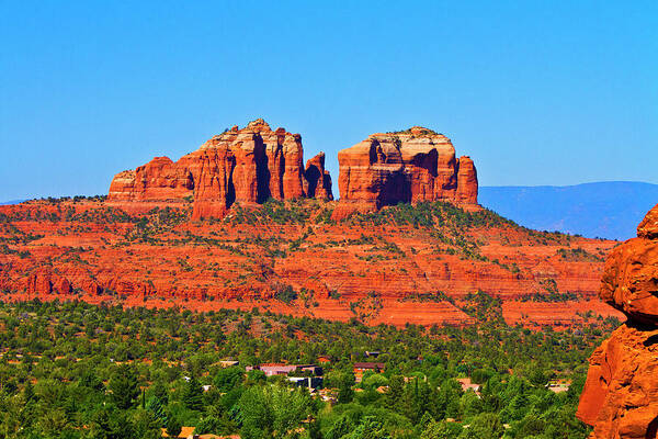 Red Art Print featuring the photograph Sedona Red Rocks #1 by Bill Barber