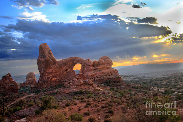 Arches National Park Art Print featuring the photograph Storm Clouds II by Robert Bales