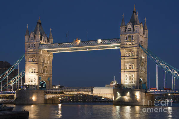 England Art Print featuring the photograph Tower bridge #1 by Andrew Michael