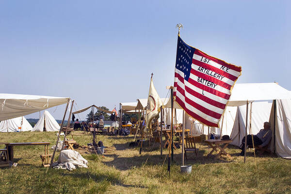 Civil War Art Print featuring the photograph 1st New York Artillery by Paul W Faust - Impressions of Light