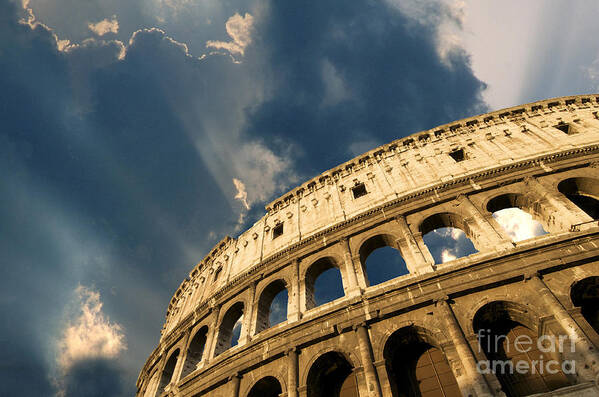Worth Art Print featuring the photograph Coliseum. Rome. Lazio. Italy. Europe #2 by Bernard Jaubert