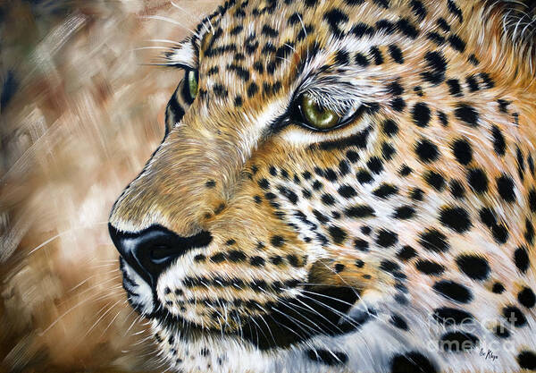 Leopard Art Print featuring the painting Leopard #2 by Ilse Kleyn