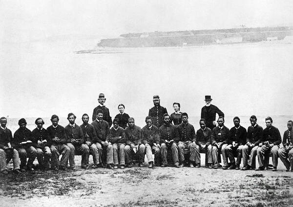 1860s Art Print featuring the photograph Civil War: Black Troops #27 by Granger