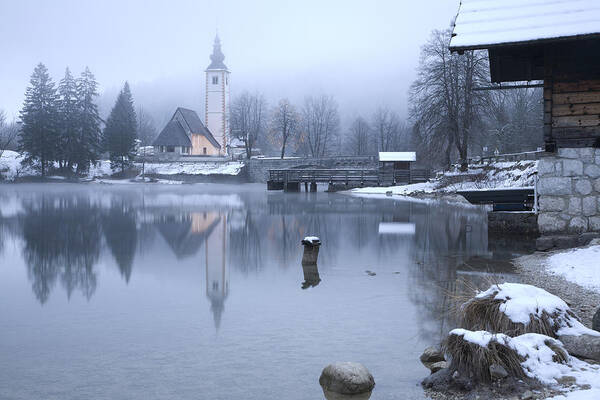 Bohinj Art Print featuring the photograph First dawn #3 by Ian Middleton