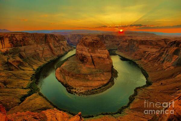  Art Print featuring the photograph Horseshoe Bend #3 by Adam Jewell