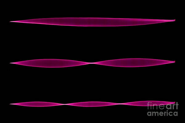 Oscillation Art Print featuring the Oscillation Of Standing Waves #3 by Ted Kinsman