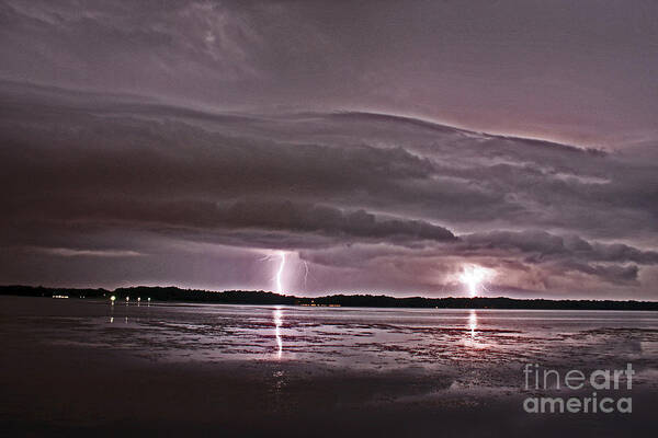 Science Art Print featuring the photograph Lightning #4 by Science Source