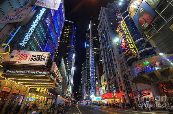 Art Art Print featuring the photograph 42nd Street - NYC by Yhun Suarez