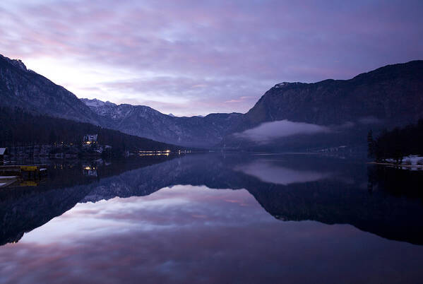 Bohinj Art Print featuring the photograph First sunset of the year #5 by Ian Middleton