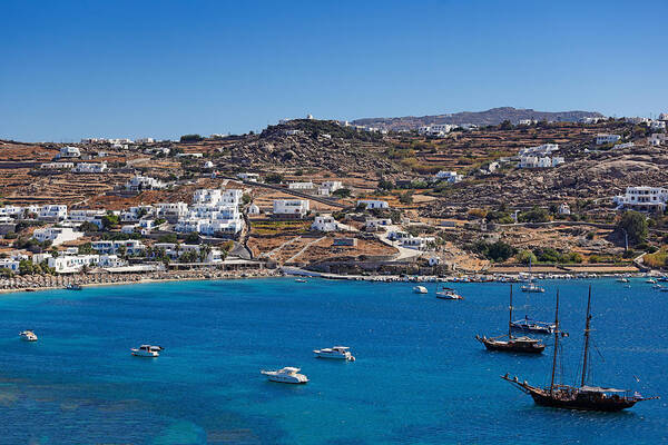 Aegean Art Print featuring the photograph Mykonos - Greece #5 by Constantinos Iliopoulos
