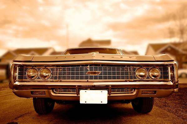 Car Art Print featuring the photograph 69 Impala by Prince Andre Faubert