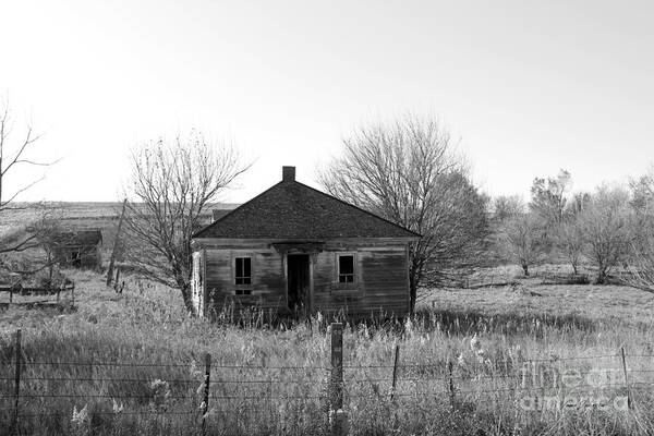 Abandon Homestead House Art Print featuring the photograph Abandon homestead by Yumi Johnson