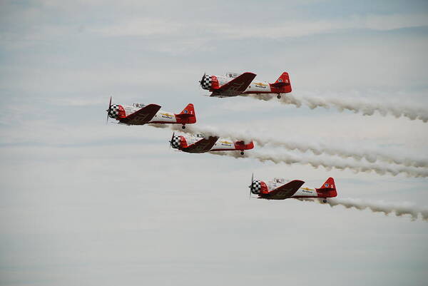 Aeroshell Art Print featuring the photograph Aeroshell Team by Amanda Jones