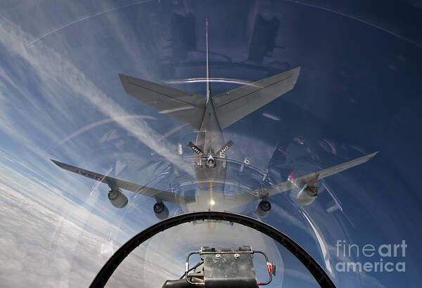 Position Art Print featuring the photograph An F-16 Flies In The Pre-contact by HIGH-G Productions