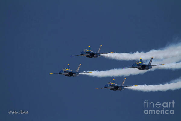 Airshow Art Print featuring the photograph Angels - Here they come by Sue Karski