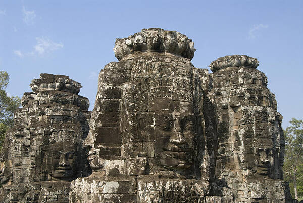 Ancient Art Print featuring the photograph Angkor Thom III by Gloria & Richard Maschmeyer