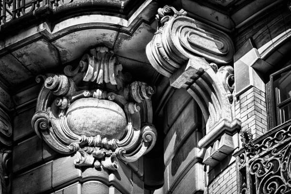 Us Art Print featuring the photograph Ansonia Building Detail 39 by Val Black Russian Tourchin