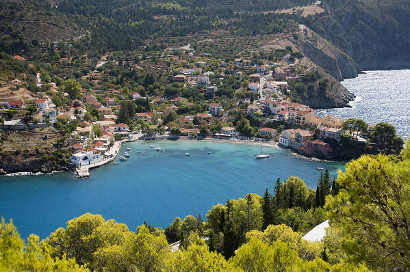 Assos Harbor In Greece Art Print featuring the photograph Assos Harbor in Greece by Rob Hemphill