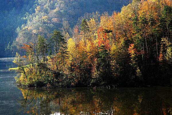 Jenny Wiley State Park Art Print featuring the photograph Autumn at Jenny Wiley by Larry Ricker