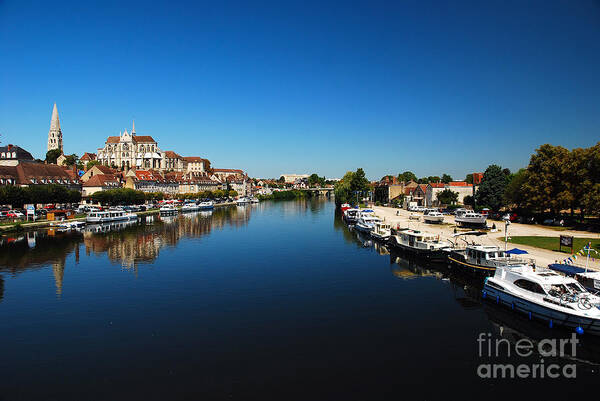 City Art Print featuring the photograph Auxerre France by Hannes Cmarits
