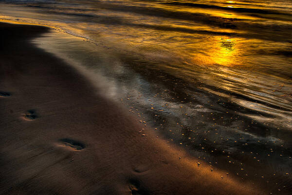 Sunrise Art Print featuring the photograph Beach Walk - Part 1 by Dennis Dame