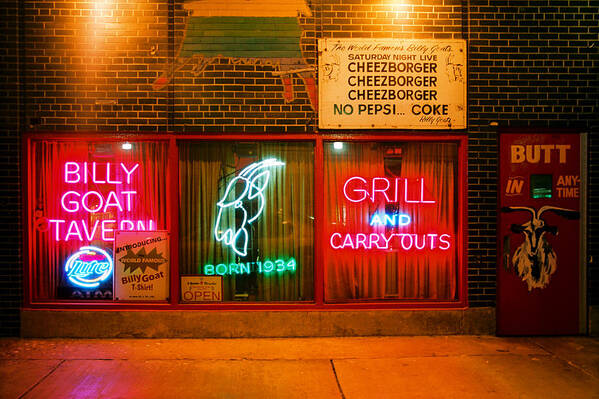 Tavern Art Print featuring the photograph Billy Goat Tavern by Claude Taylor