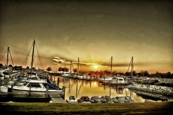 Marnia Art Print featuring the photograph Boaters' Delight by Timothy J Berndt