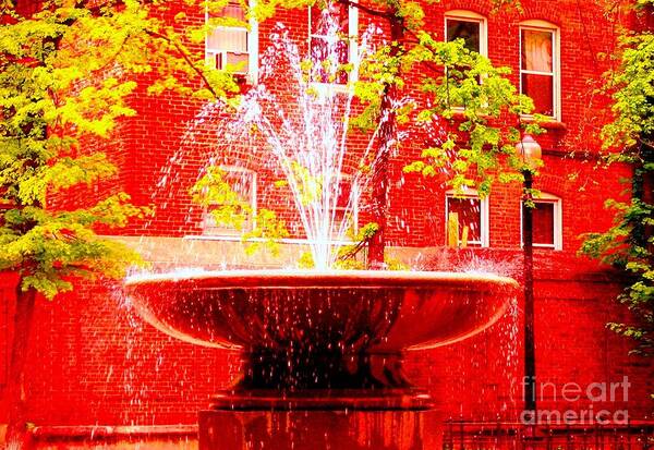 Boston Art Print featuring the photograph Boston Red by Ann Johndro-Collins