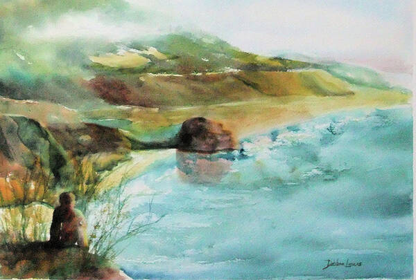 Watercolor Art Print featuring the painting California Dreaming by Debbie Lewis