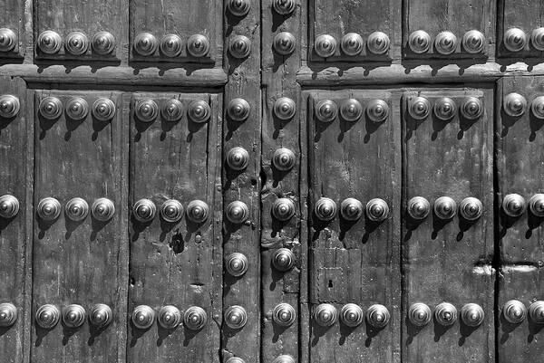 Monochrome Art Print featuring the photograph Cathedral door by Guido Montanes Castillo