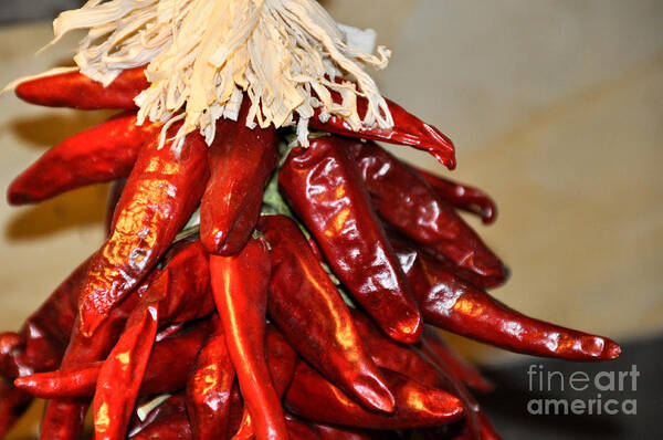 Chili Art Print featuring the photograph Chili Peppers by Cheryl McClure