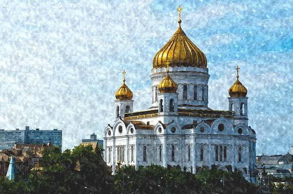 Ancient Art Print featuring the photograph Christ the Savior Cathedral by Michael Goyberg