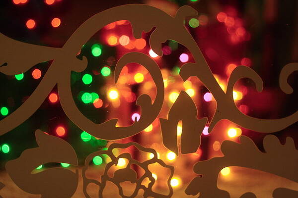 Christmas Art Print featuring the photograph Christmas lights 1 by Toni Hopper