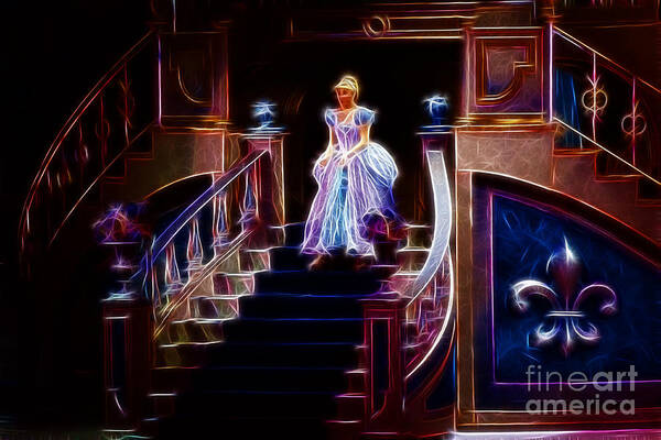 Cinderella Art Print featuring the photograph Cinderella enters the ball by Darleen Stry