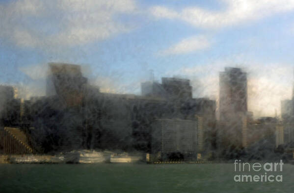 City Art Print featuring the photograph City View Through Window 3 by Catherine Lau