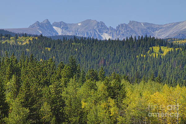 Colorado Art Print featuring the photograph Colorado Rocky Mountain Continental Divide Autumn View by James BO Insogna