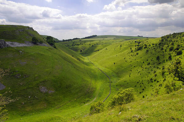Derbyshire Art Print featuring the photograph Cressbrook Dale from Mires Lane by Rod Johnson