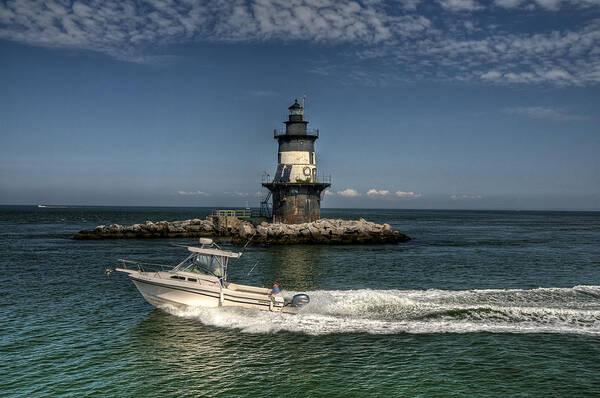 Lighthouse Art Print featuring the photograph Cruisin the lighthouse by Roni Chastain