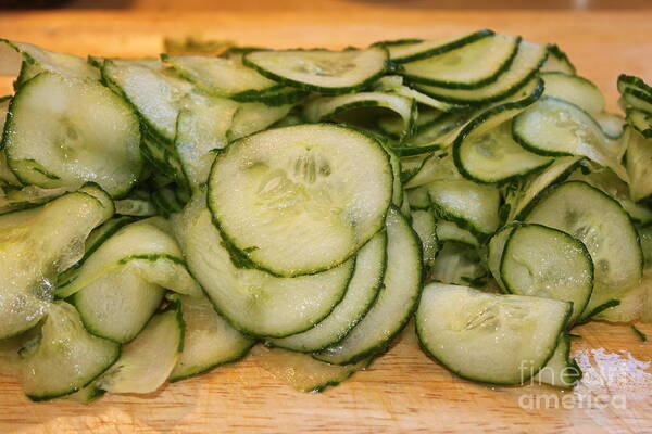 Meal Art Print featuring the photograph Cucumbers by Henrik Lehnerer