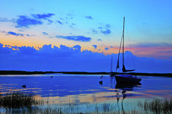 Sailboat Art Print featuring the photograph Day's End Rock Harbor by Rick Berk