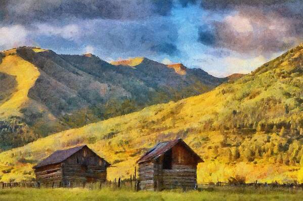 Colorado Art Print featuring the painting Distant Storm by Jeffrey Kolker
