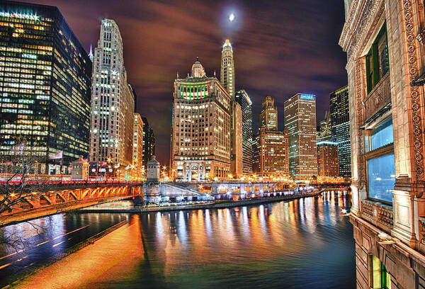 Chicago Art Print featuring the photograph Electric City by Joel Olives