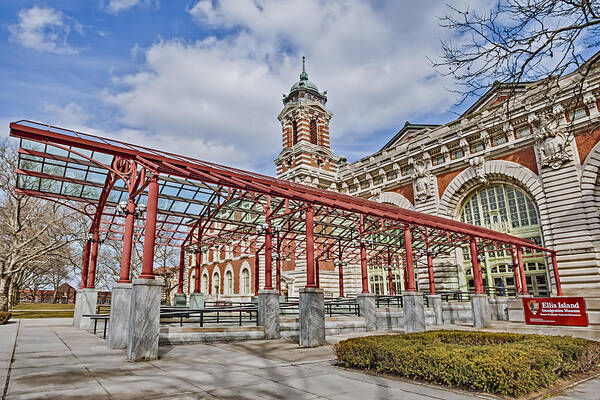 Ellis Island Art Print featuring the photograph Ellis Island by Susan Candelario