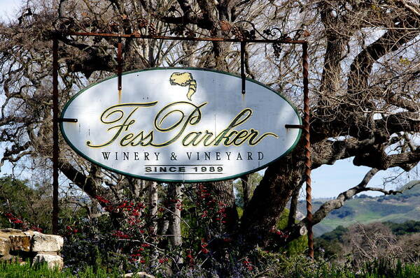 Fess Parker Art Print featuring the photograph Fess Parker Winery by Jeff Lowe
